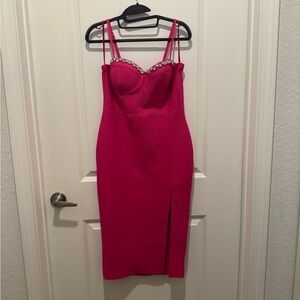 Elegant Pink Women's Dress